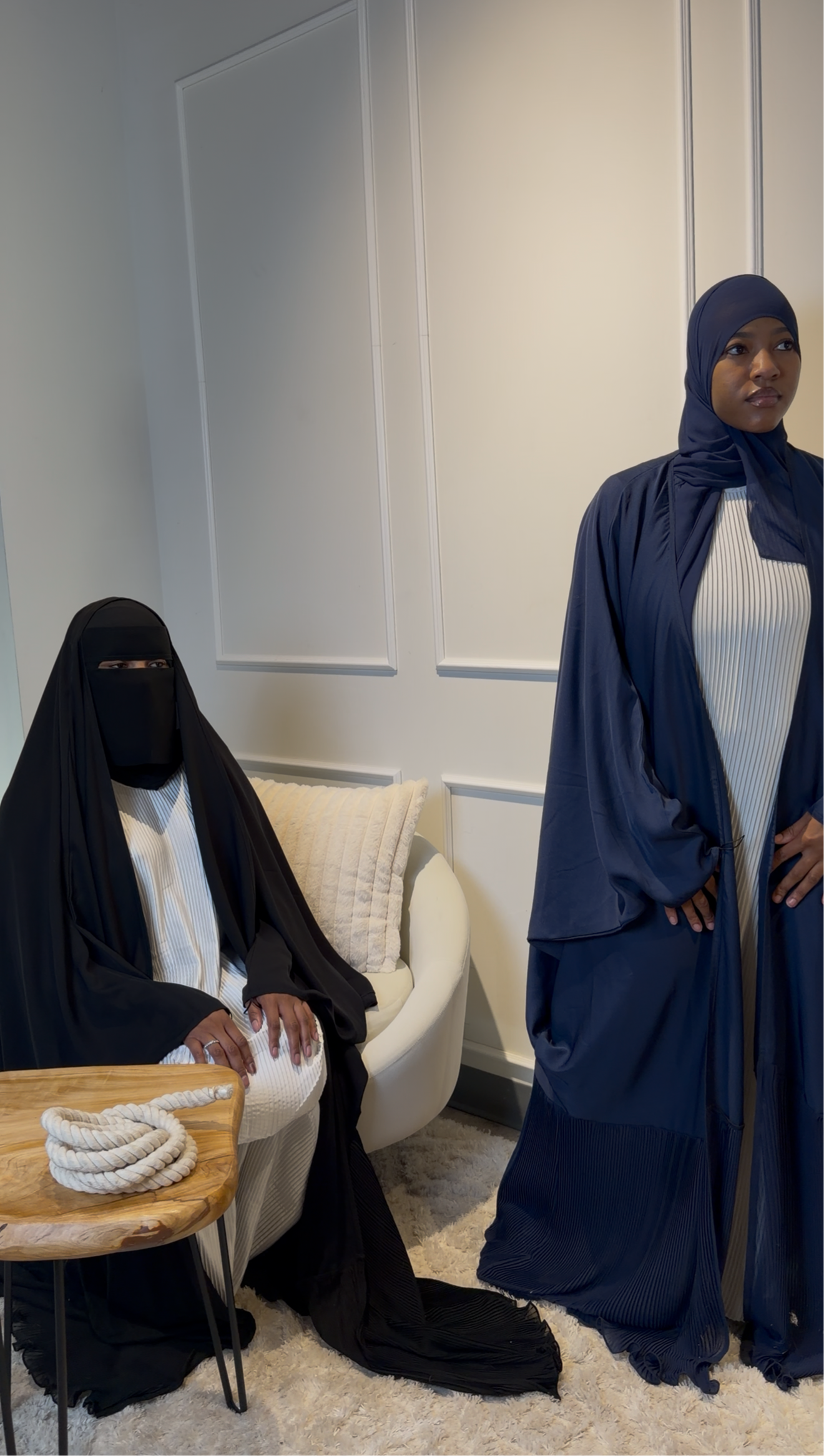 Fine Pleated Overhead/Abaya